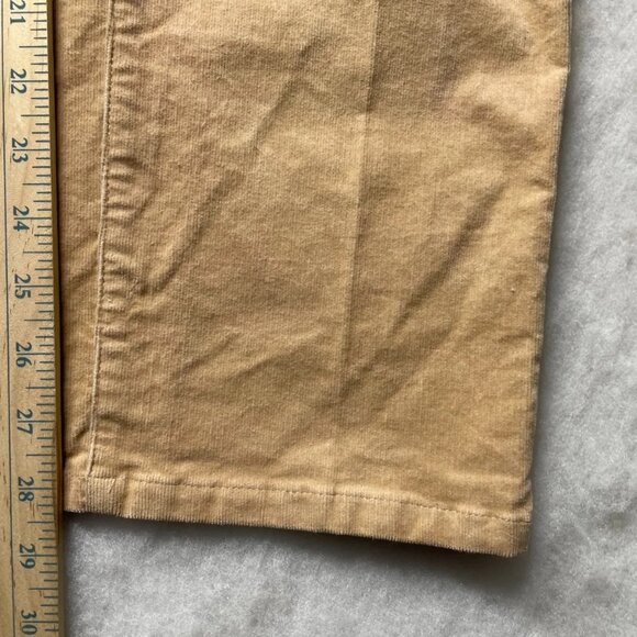 Vintage Y2K Chaps Est 1978 Womens Khaki Straight Leg Corduroy Dress Pants Sz 16 - Picture 8 of 9